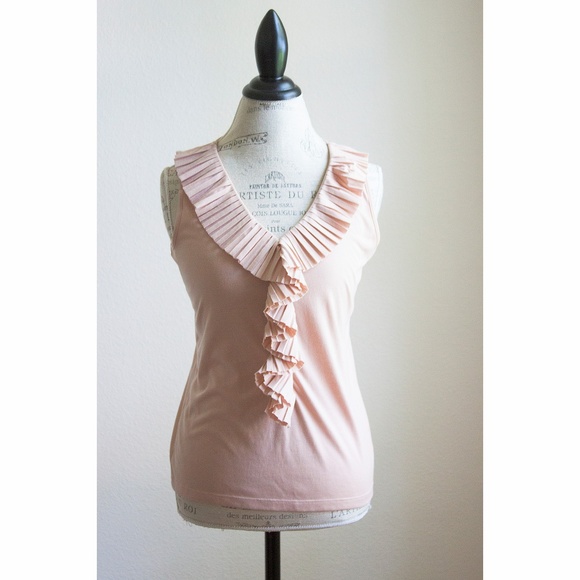 Talbots Tops - Talbots Pleated Ruffle Top